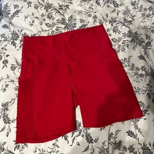 Fabletics On the go shorts red size M